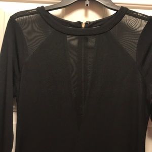 Express Black party dress with gold zipper